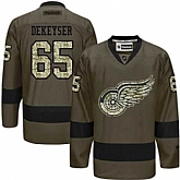 Glued Detroit Red Wings #65 Danny DeKeyser Green Salute to Service NHL Jersey,baseball caps,new era cap wholesale,wholesale hats